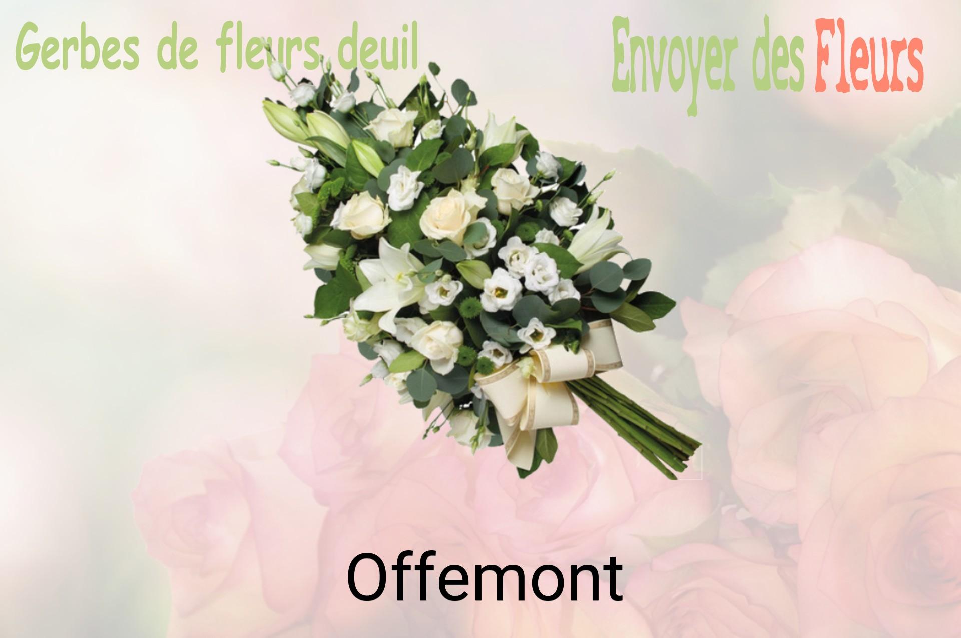 Gerbe de fleurs de deuil livrée à Offemont